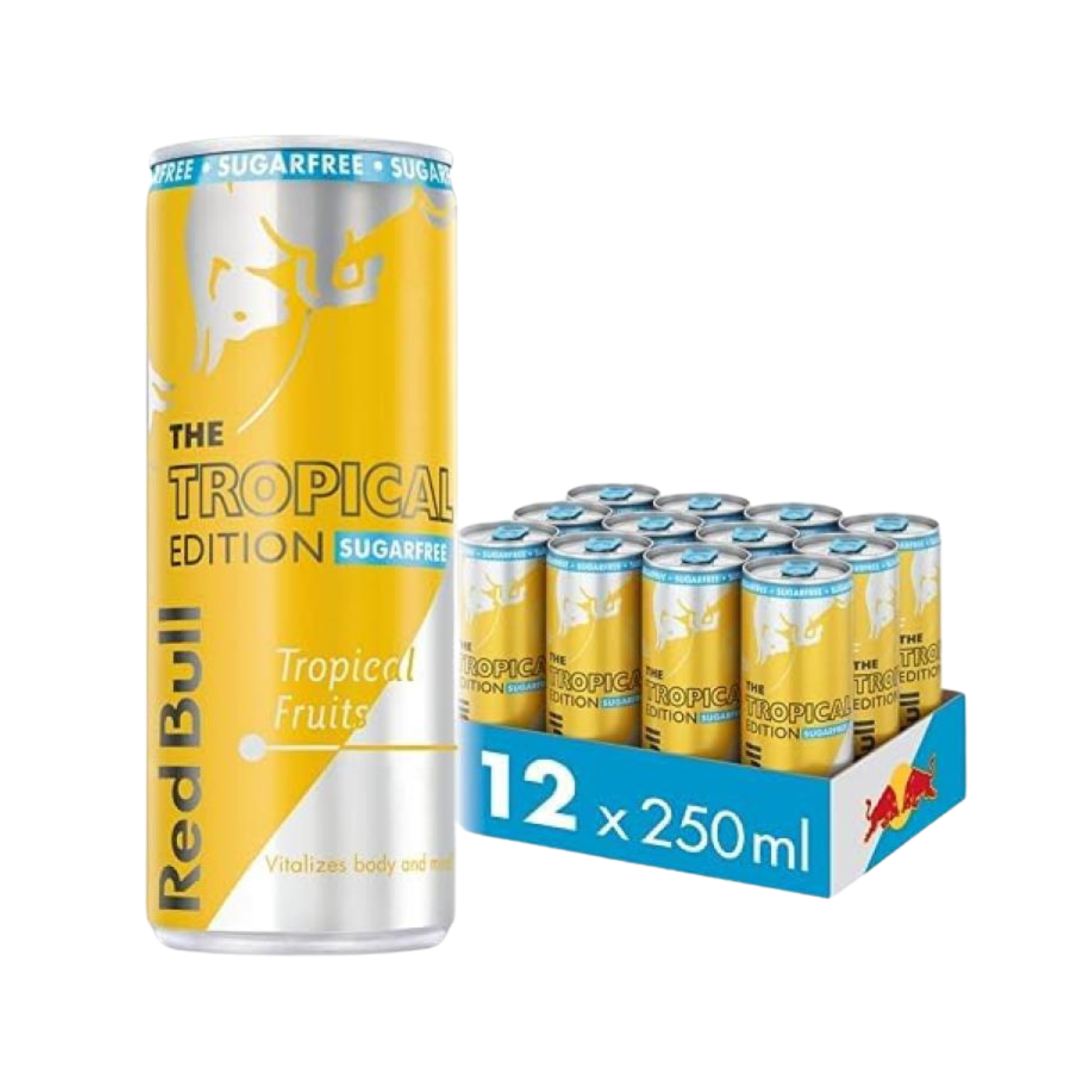 X12 Red Bull Tropical Sugarfree 250ml