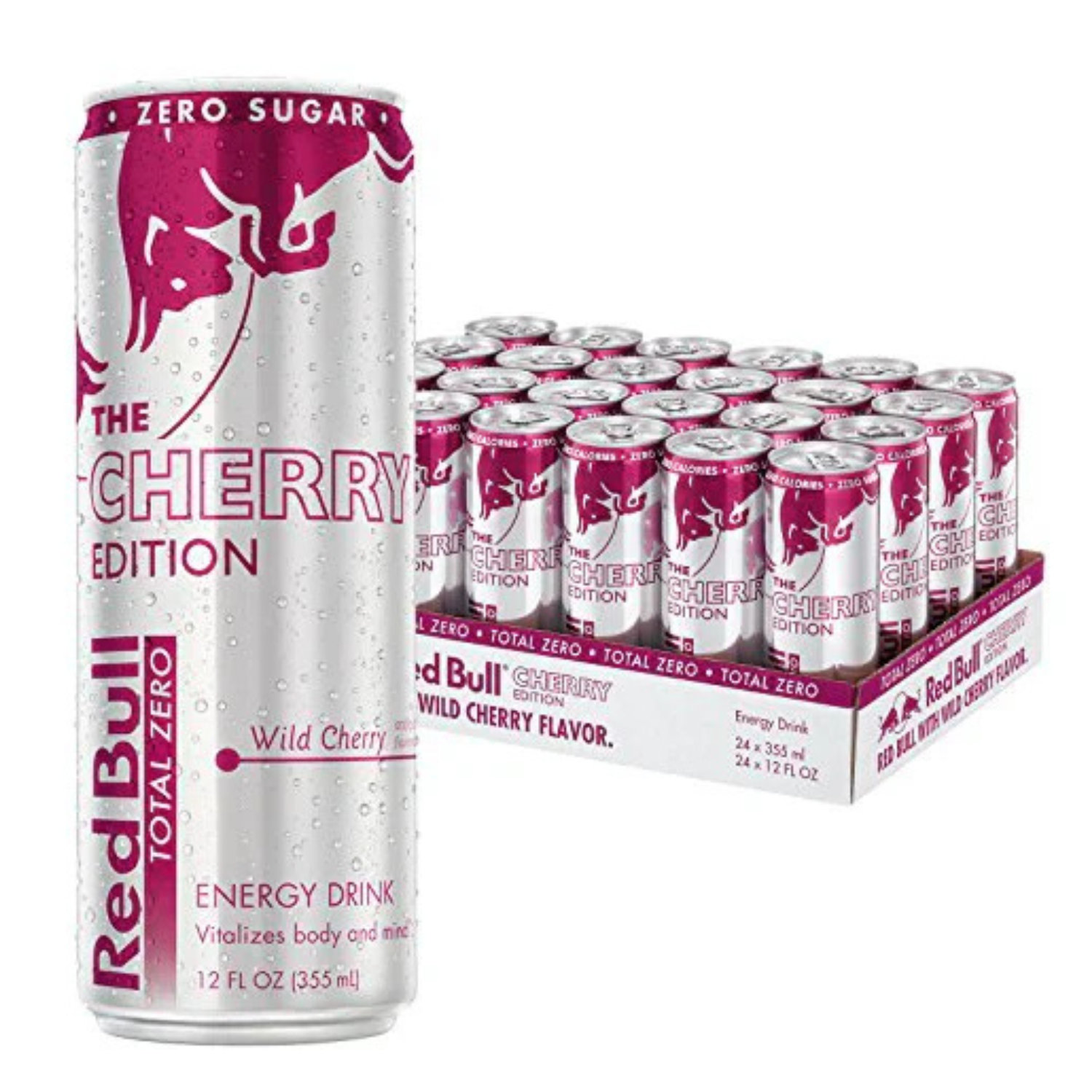 X24 Red Bull Total Zero Wild Cherry 355ml