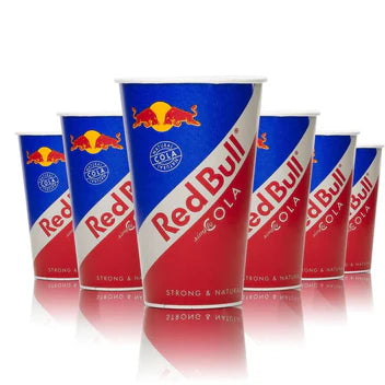 Red Bull Cola Disposable Cups X100