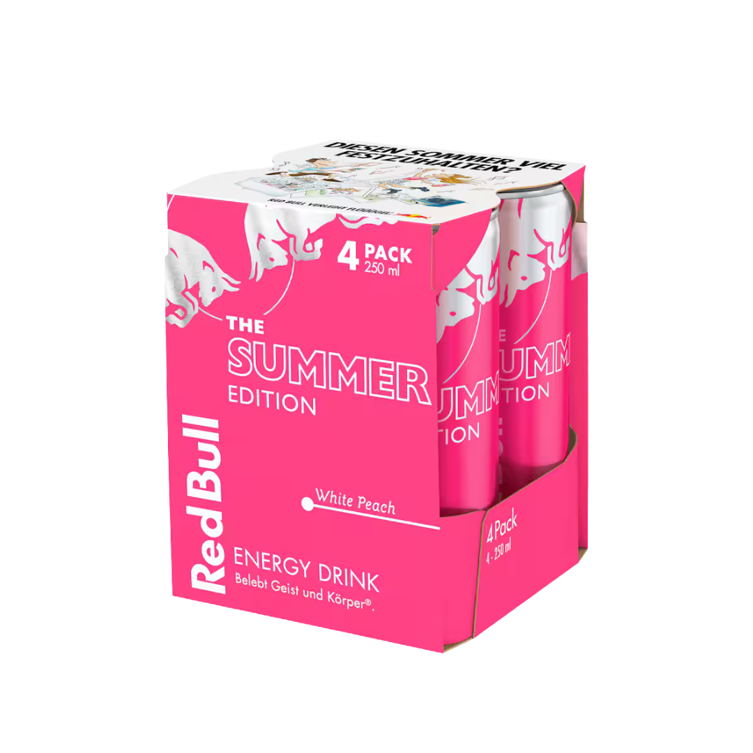 X4 Red Bull White Peach 250ml