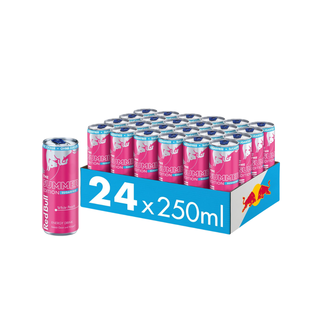 X24 Red Bull White Peach Sugarfree 250ml
