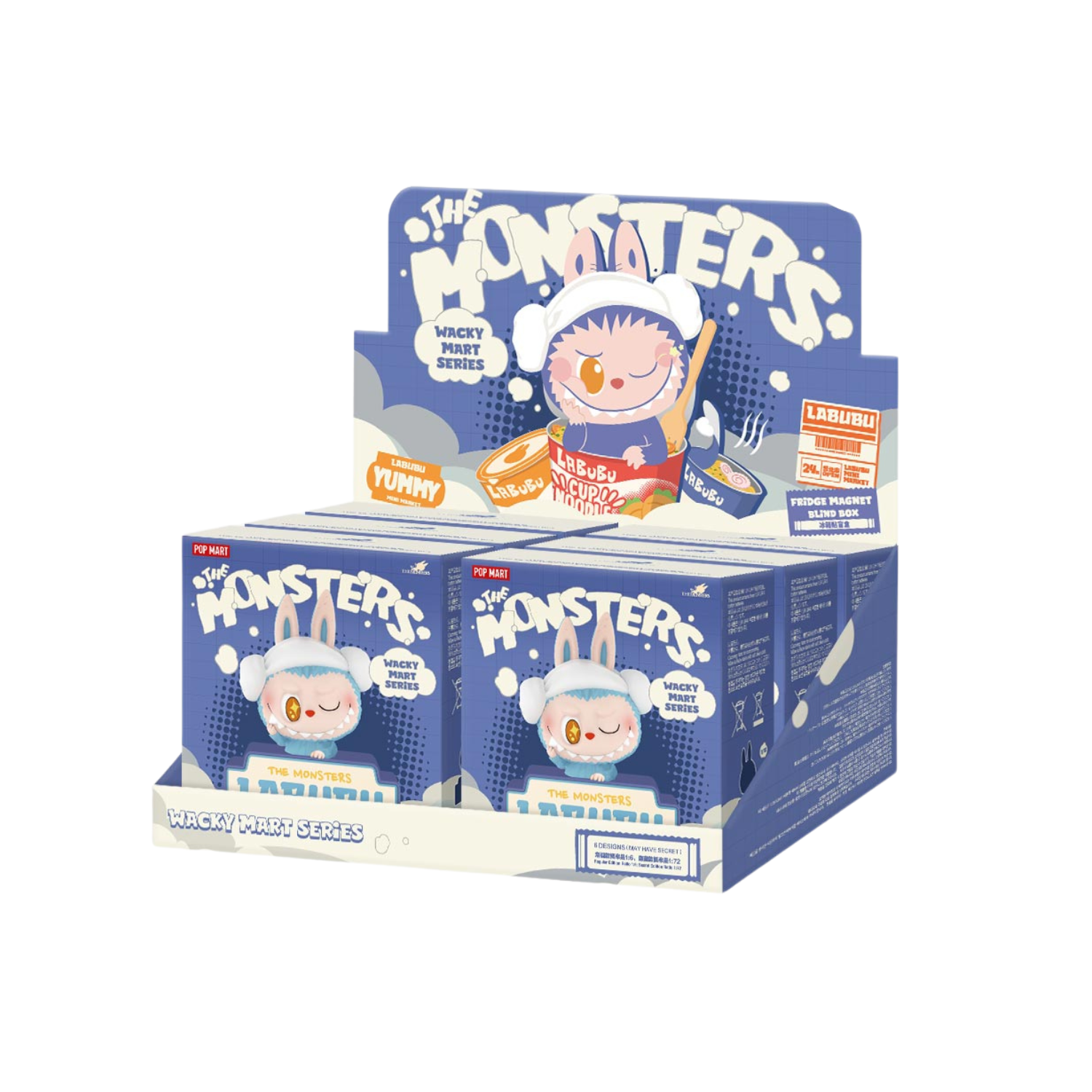 Labubu Wacky Mart Magnet - Whole Set