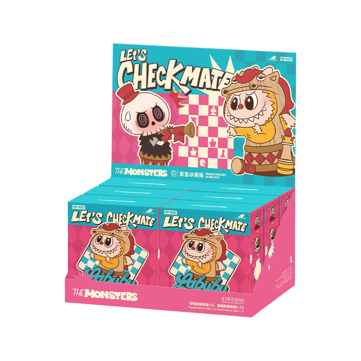 Labubu Let's Checkmate Magnet - Whole Set