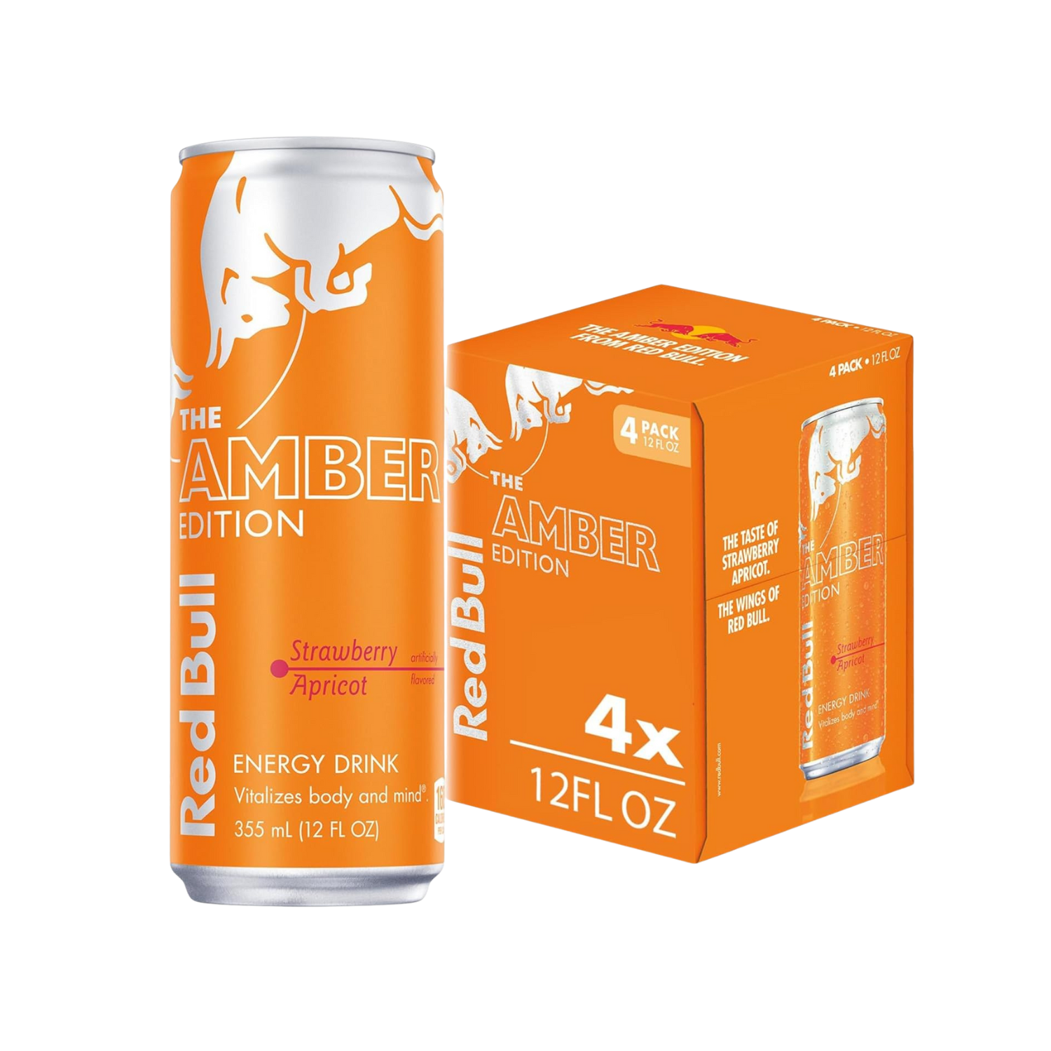 X4 Red Bull Apricot Strawberry 355ml
