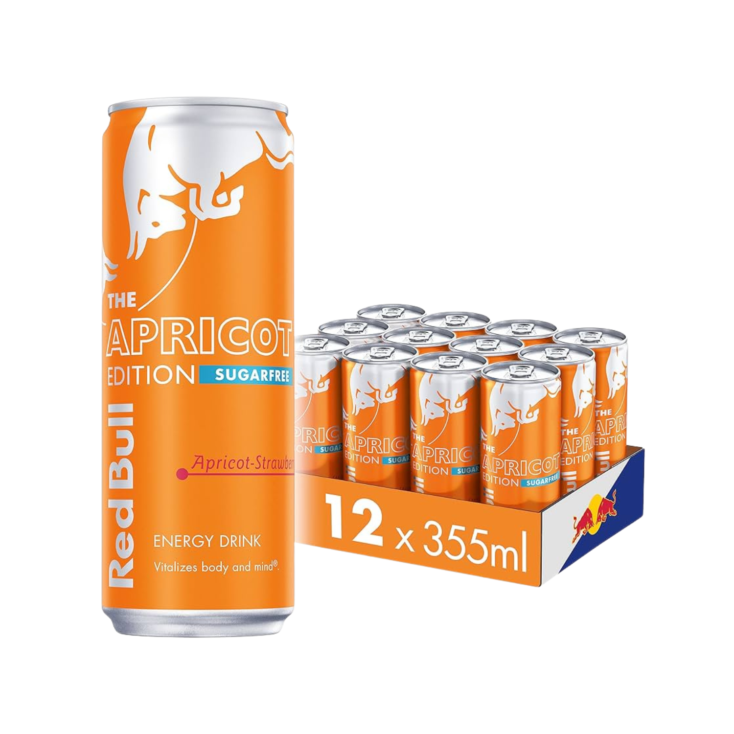 X12 Red Bull Apricot Strawberry Sugarfree 355ml