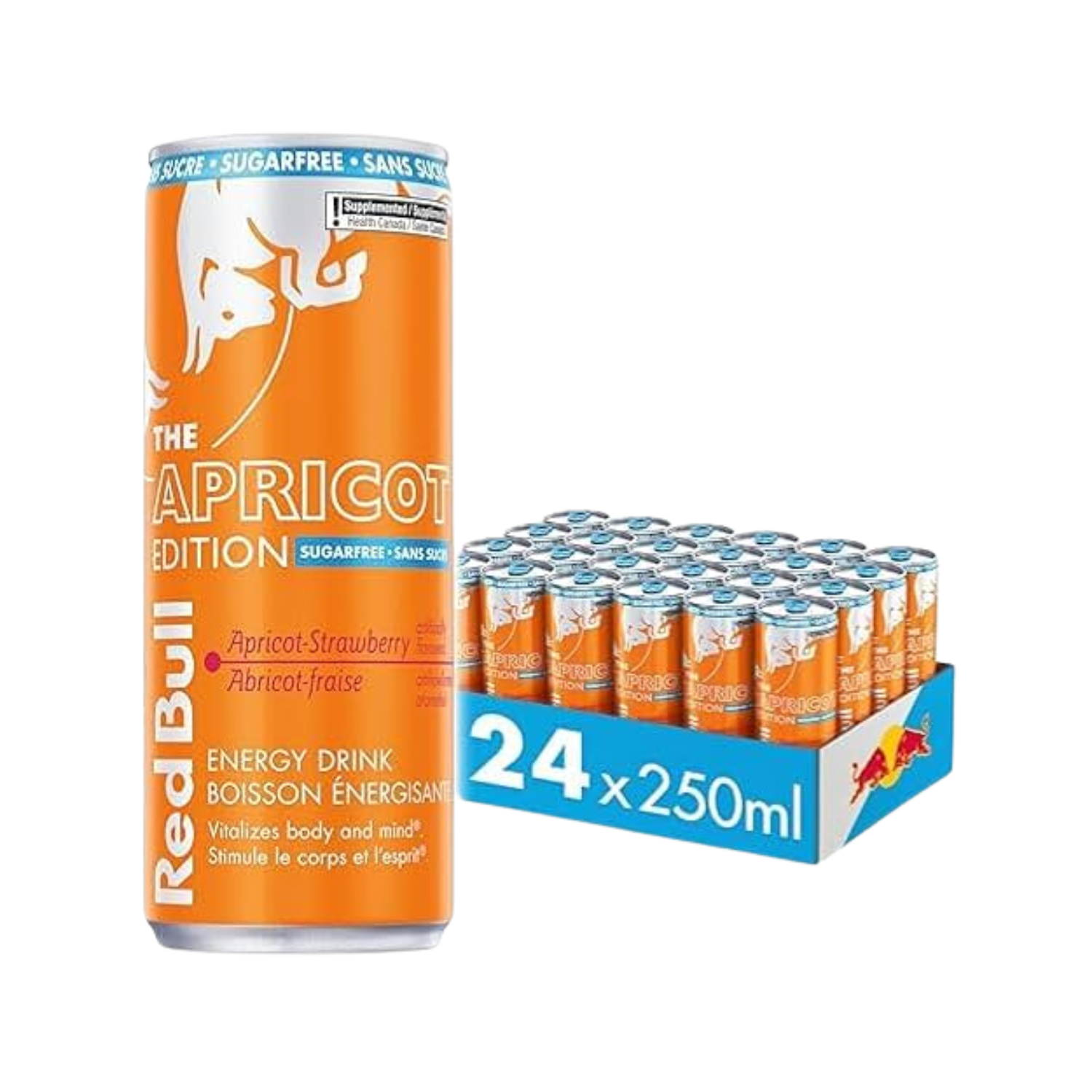 X24 Red Bull Apricot Strawberry Sugarfree 250ml