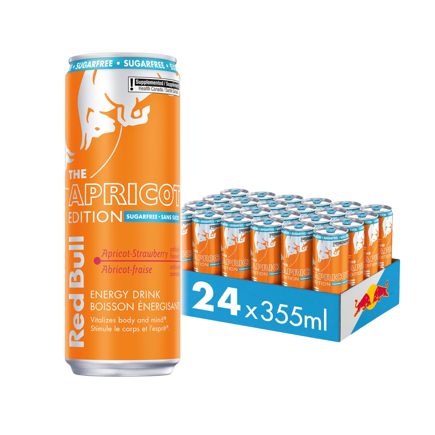 X24 Red Bull Apricot Strawberry Sugarfree 355ml