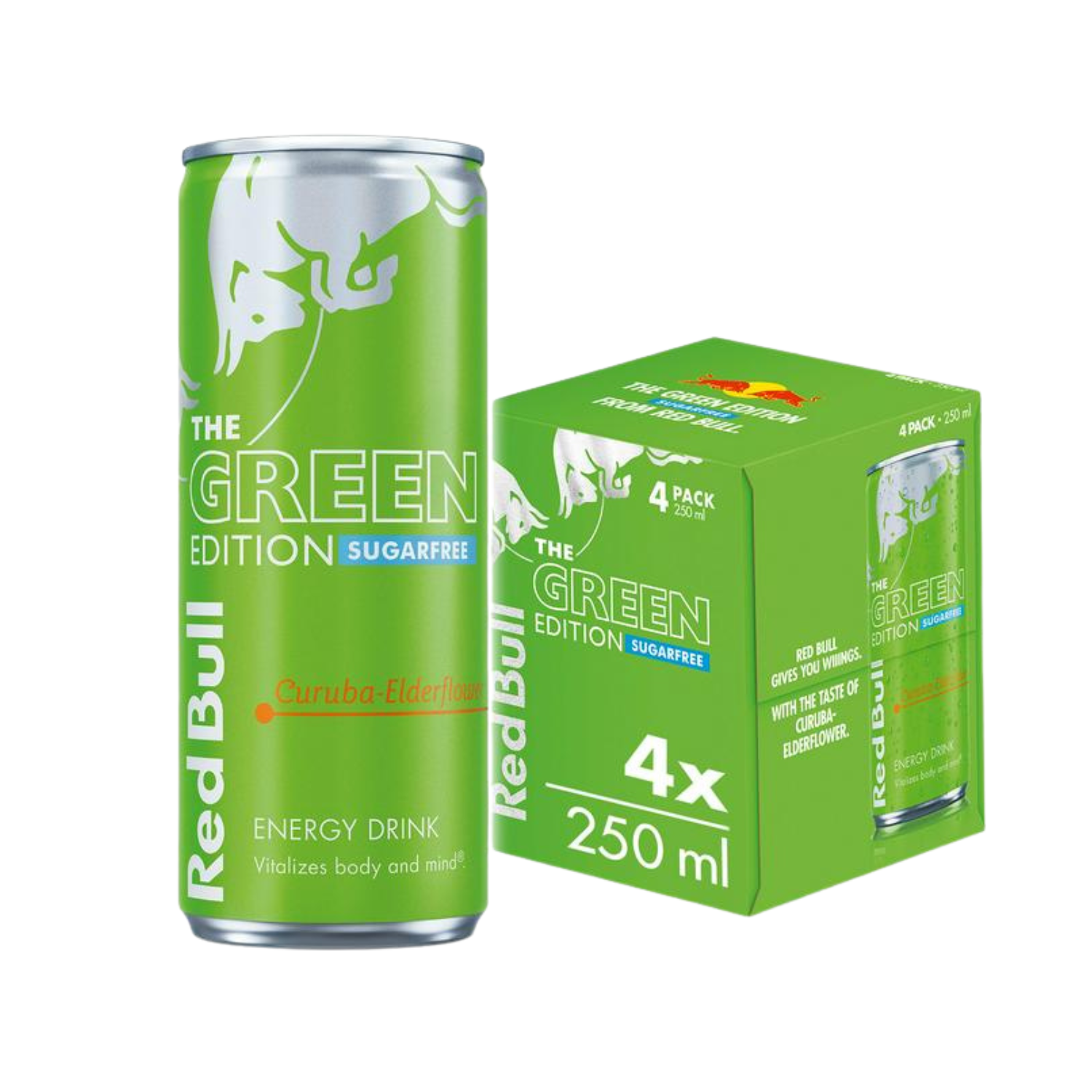 X4 Red Bull Curuba Elderflower Sugarfree 250ml