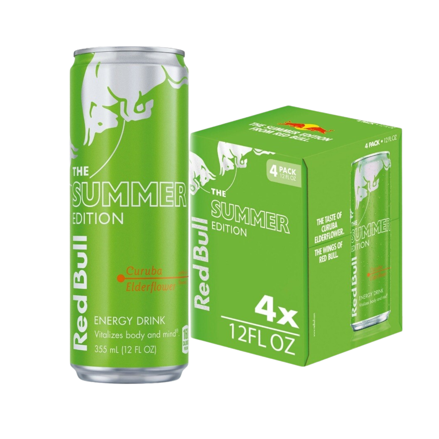 X4 Red Bull Curuba Elderflower Sugarfree 355ml