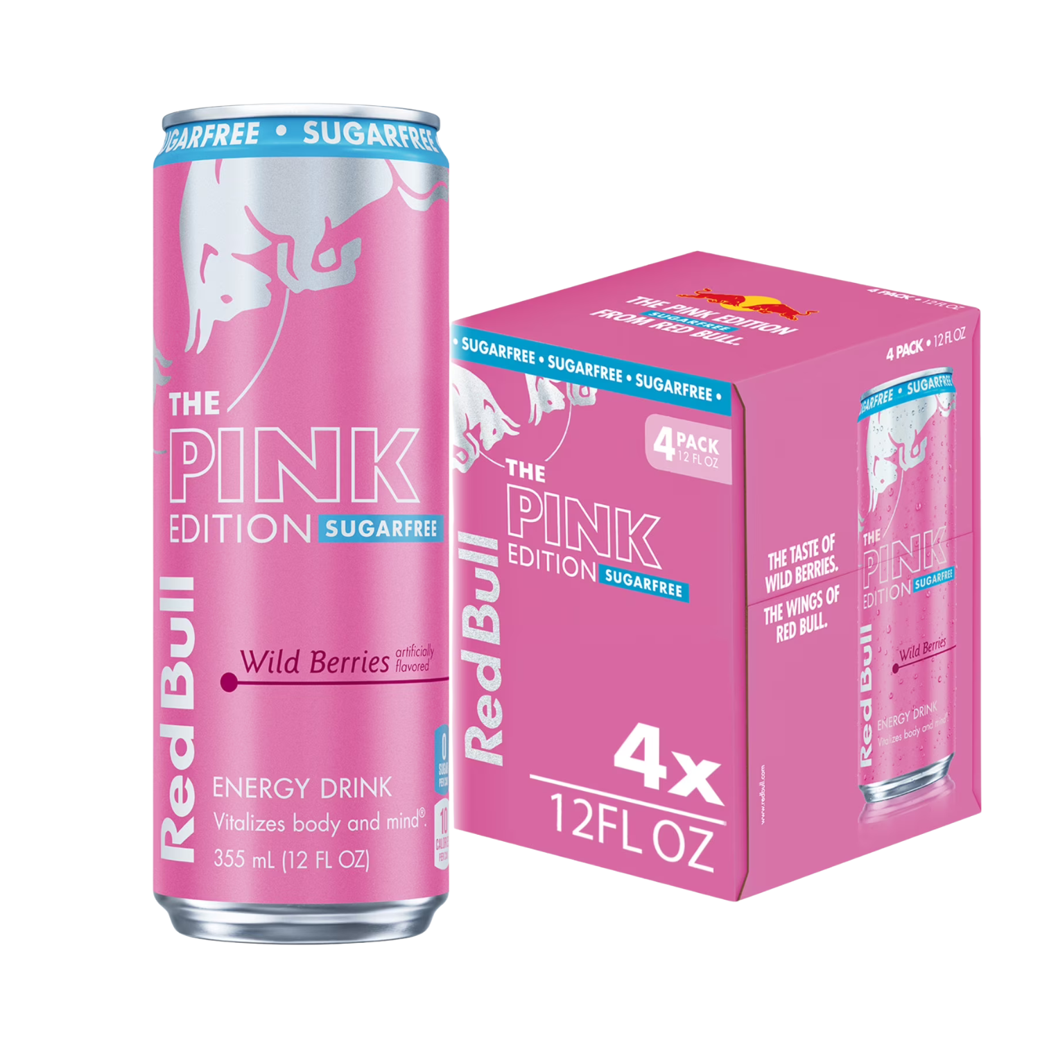 X4 Red Bull Wild Berries Sugarfree 355ml