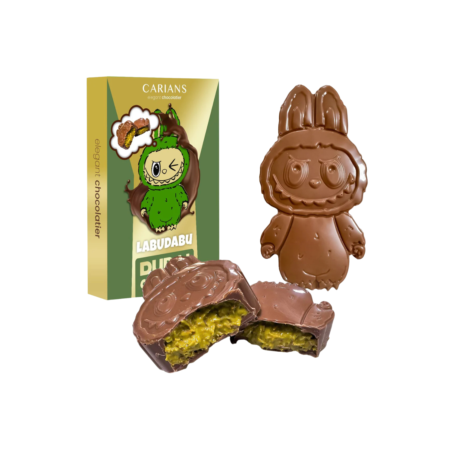 Labubu Labudabu Chocolate Dubai Green