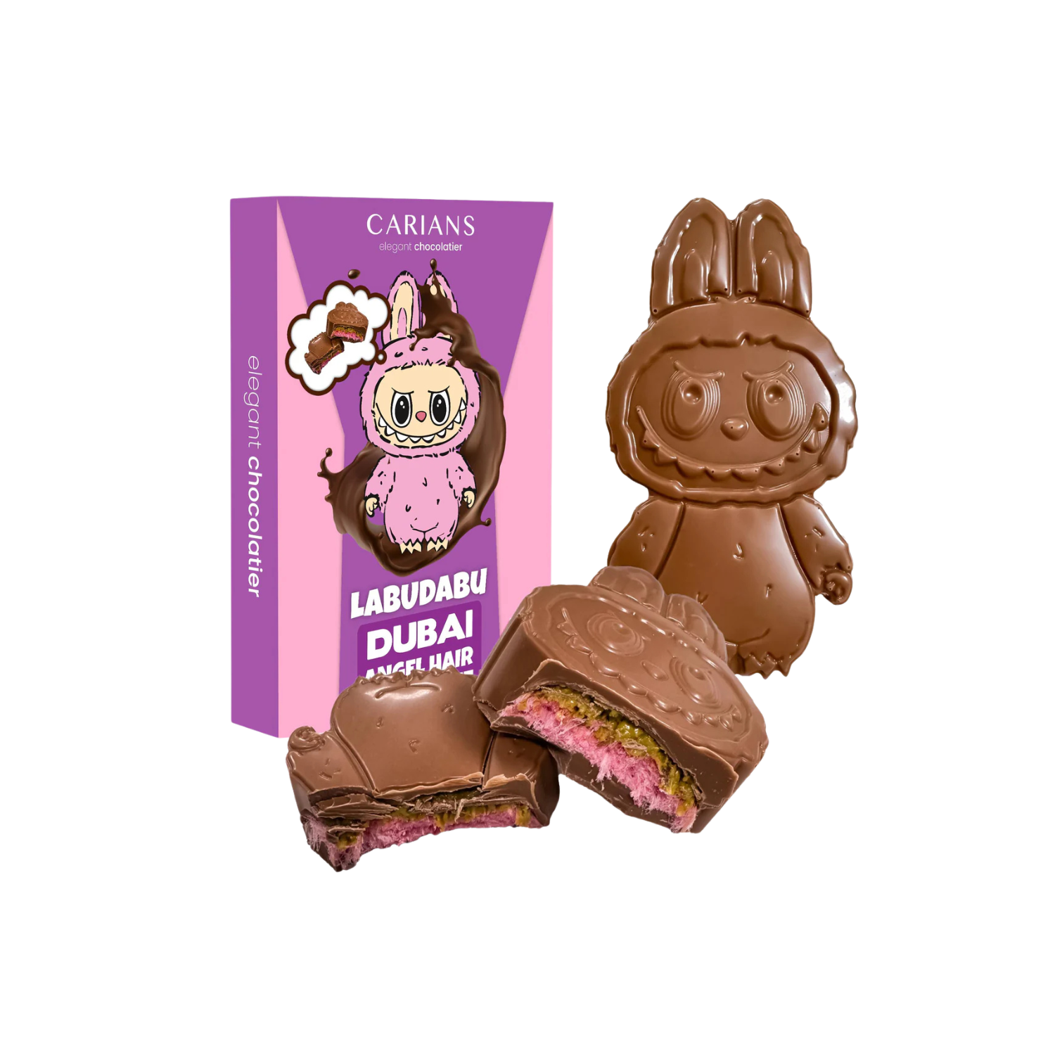 Labubu Labudabu Chocolate Dubai Pink