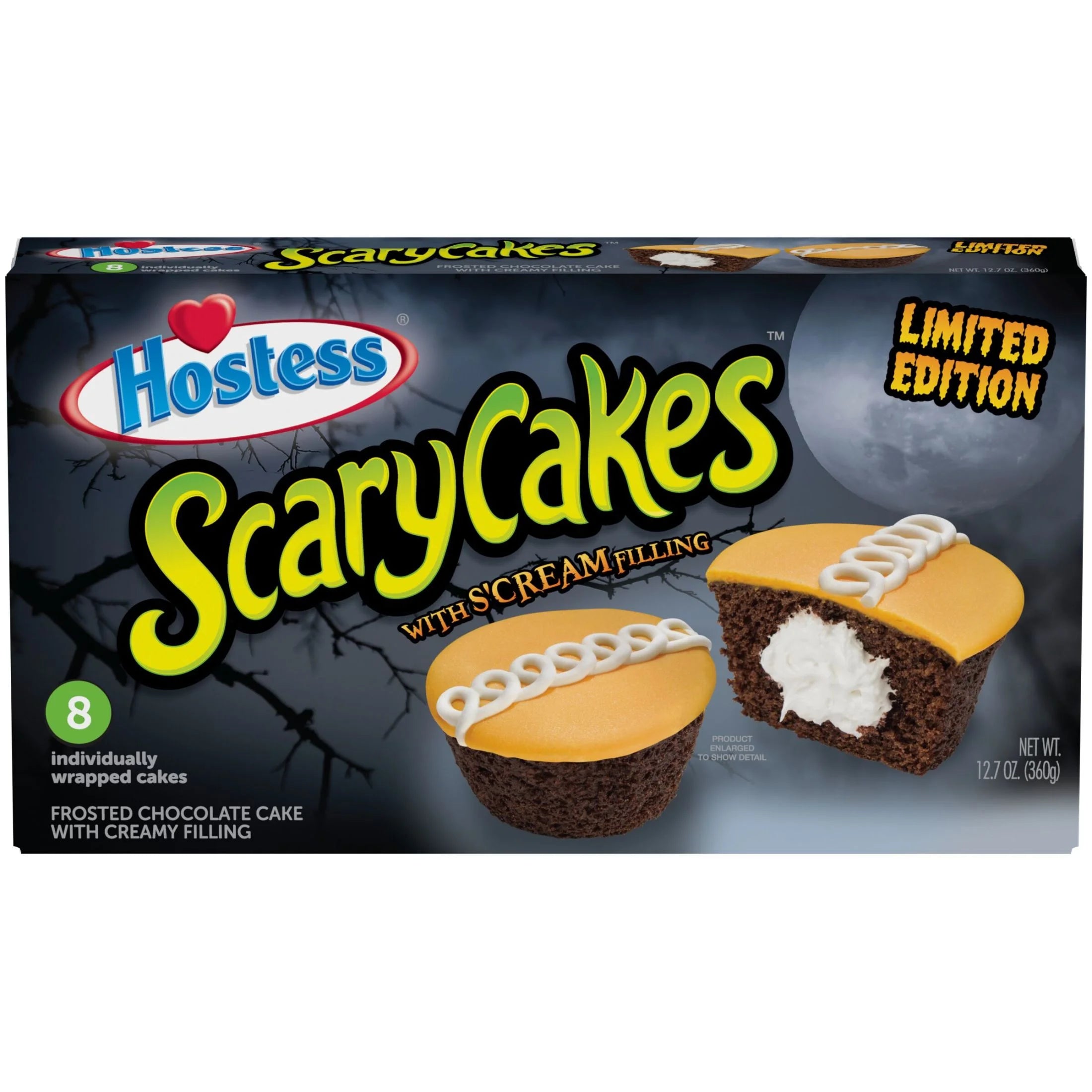 Hostess ScaryCakes Cupcakes