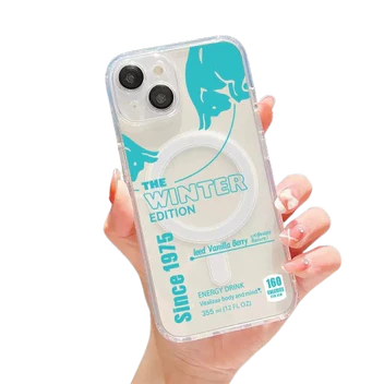 iPhone Case Red Bull Transparent Winter