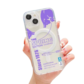 iPhone Case Red Bull Transparent Spring